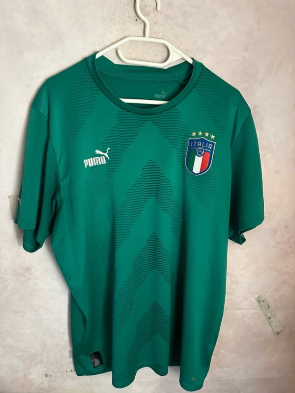 Puma Italy FIGC Soccer Jersey — Green, Size XL